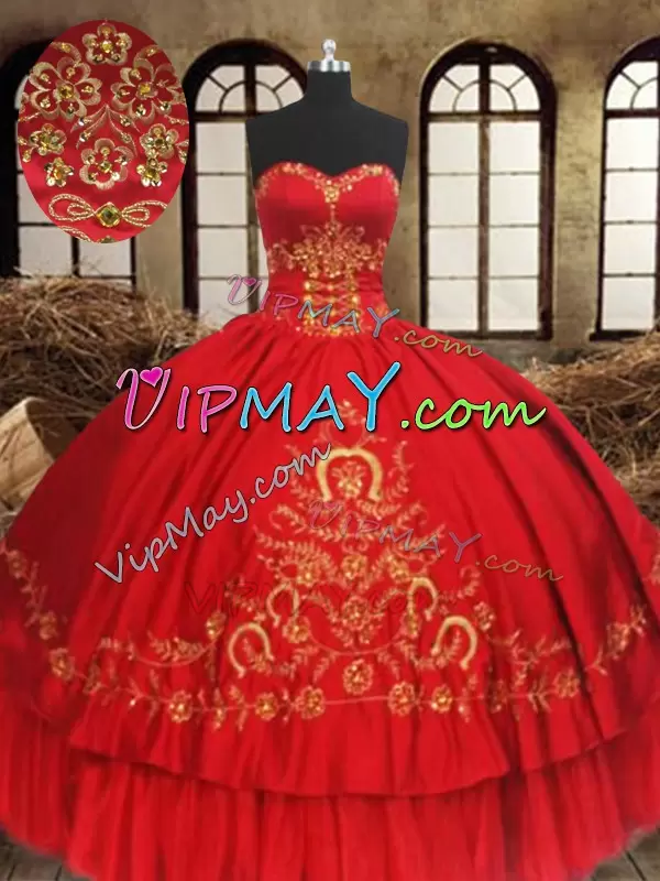 red and gold quinceanera