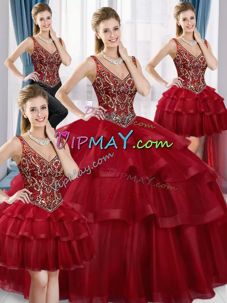 red quinceanera dresses