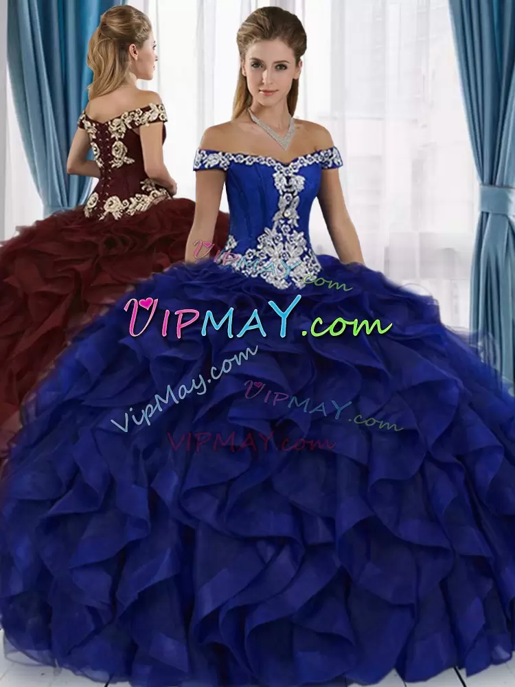 royal blue quinceanera dress