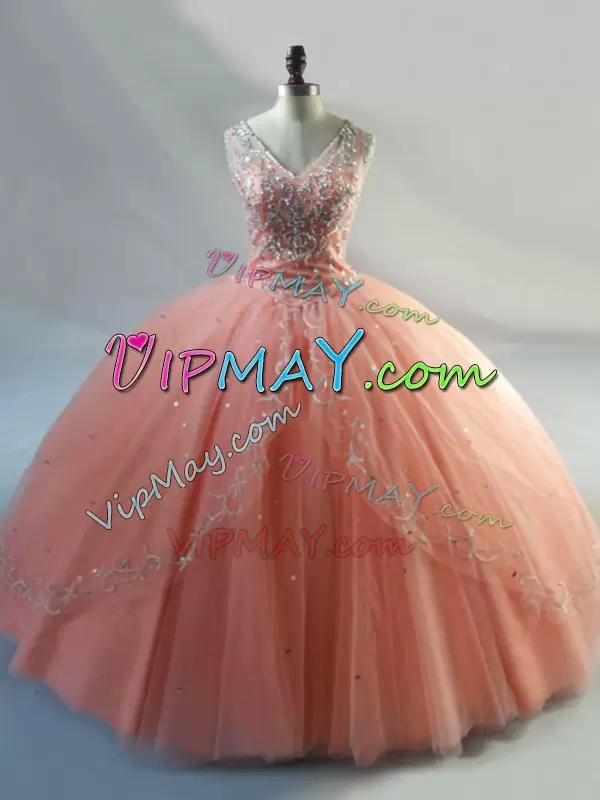 blush quinceanera dress